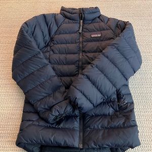 Girls Drop-Tail Down Sweater